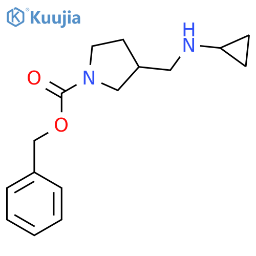 3-Cyclopropylaminomethyl-pyrrolidine-1-carboxylic acid benzyl ester structure