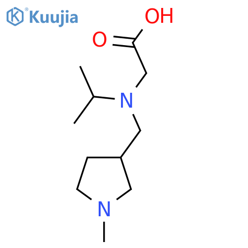 [Isopropyl-(1-methyl-pyrrolidin-3-ylmethyl)-amino]-acetic acid structure
