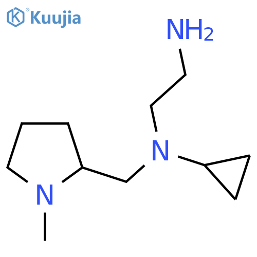 N*1*-Cyclopropyl-N*1*-(1-methyl-pyrrolidin-2-ylmethyl)-ethane-1,2-diamine structure
