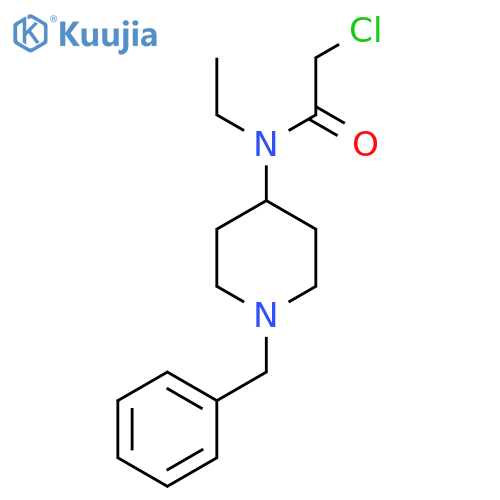 N-(1-Benzyl-piperidin-4-yl)-2-chloro-N-ethyl-acetamide structure