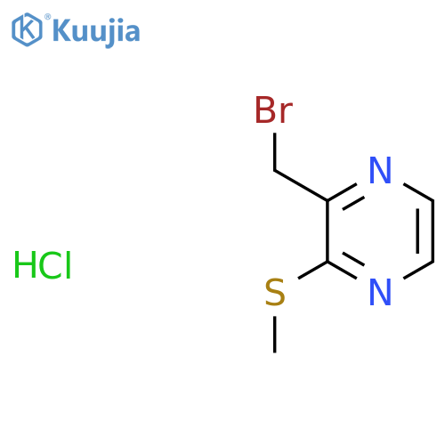 2-(Bromomethyl)-3-(methylthio)pyrazine hydrochloride structure
