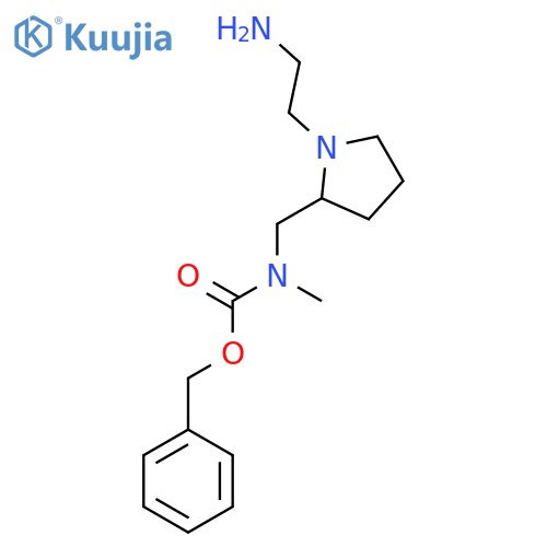 [1-(2-Amino-ethyl)-pyrrolidin-2-ylmethyl]-methyl-carbamic acid benzyl ester structure