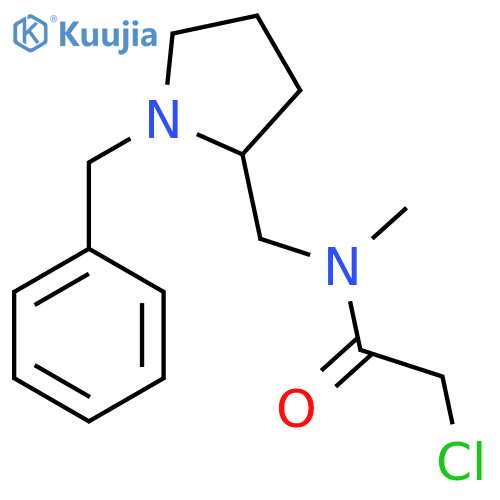 N-(1-Benzyl-pyrrolidin-2-ylmethyl)-2-chloro-N-methyl-acetamide structure