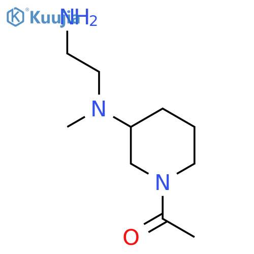 1-{3-[(2-Amino-ethyl)-methyl-amino]-piperidin-1-yl}-ethanone structure