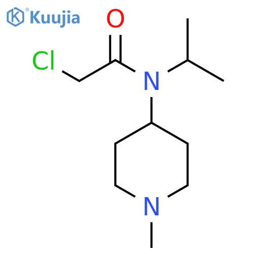 2-Chloro-n-isopropyl-n-(1-methyl-piperidin-4-yl)-acetamide structure