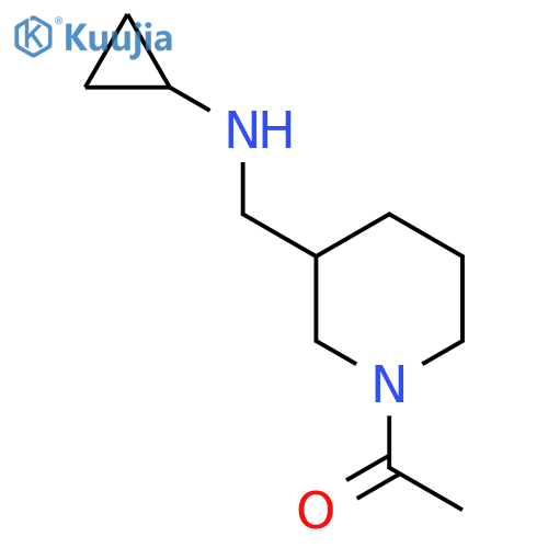 1-(3-Cyclopropylaminomethyl-piperidin-1-yl)-ethanone structure