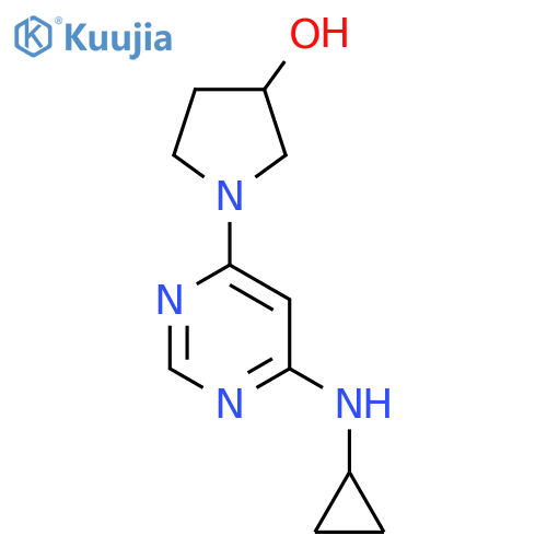 1-(6-(Cyclopropylamino)pyrimidin-4-yl)pyrrolidin-3-ol structure