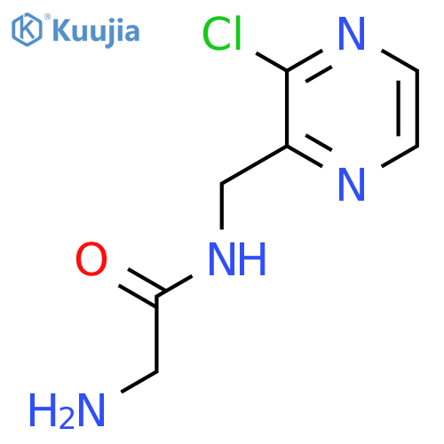 2-Amino-N-(3-chloro-pyrazin-2-ylmethyl)-acetamide structure
