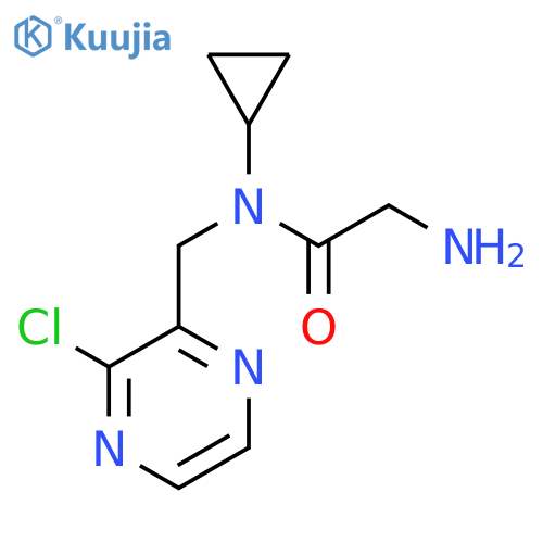 2-Amino-N-(3-chloro-pyrazin-2-ylmethyl)-N-cyclopropyl-acetamide structure