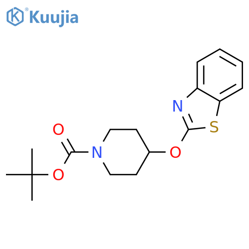 tert-Butyl 4-(benzo[d]thiazol-2-yloxy)piperidine-1-carboxylate structure