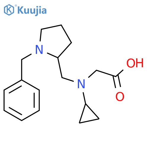 [(1-Benzyl-pyrrolidin-2-ylmethyl)-cyclopropyl-amino]-acetic acid structure