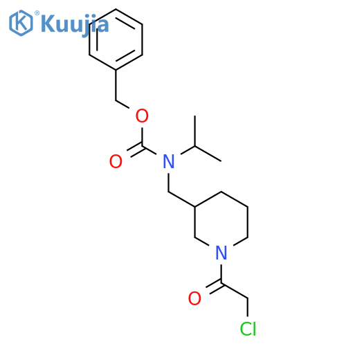[1-(2-Chloro-acetyl)-piperidin-3-ylmethyl]-isopropyl-carbamic acid benzyl ester structure