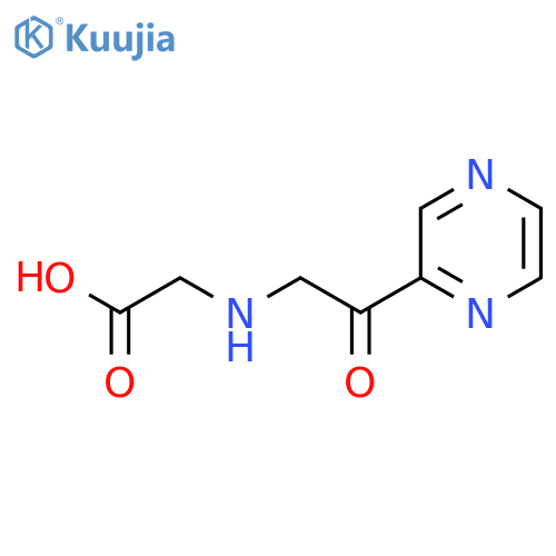 (2-Oxo-2-pyrazin-2-yl-ethylamino)-acetic acid structure