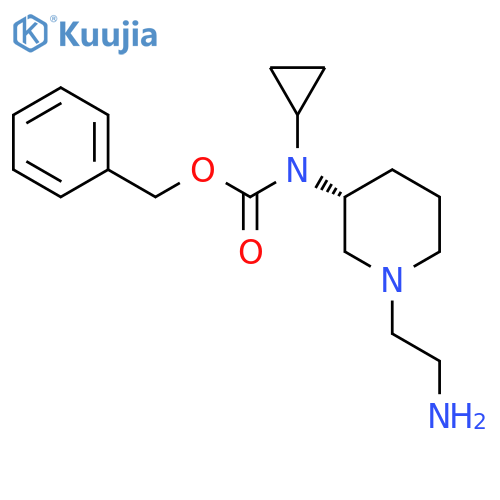 [(R)-1-(2-Amino-ethyl)-piperidin-3-yl]-cyclopropyl-carbamic acid benzyl ester structure