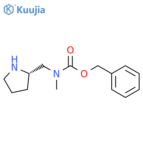 Methyl-(S)-1-pyrrolidin-2-ylMethyl-carbaMic acid benzyl ester structure
