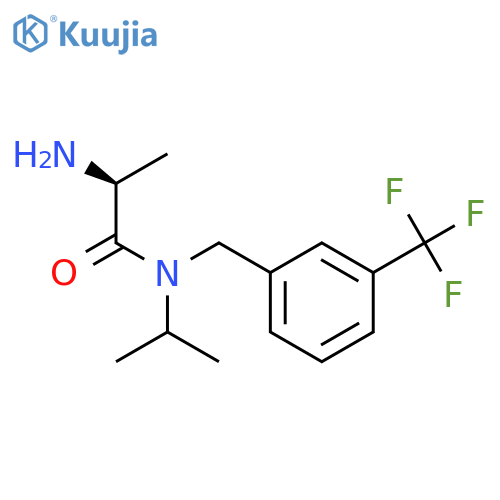 (S)-2-AMino-N-isopropyl-N-(3-trifluoroMethyl-benzyl)-propionaMide structure