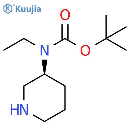tert-butyl N-ethyl-N-[(3S)-piperidin-3-yl]carbamate structure