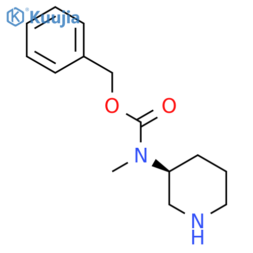 Methyl-(S)-piperidin-3-yl-carbamic acid benzyl ester structure