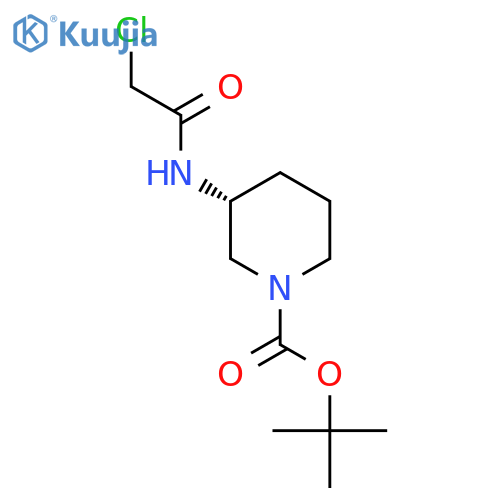(R)-3-(2-Chloro-acetylamino)-piperidine-1-carboxylic acid tert-butyl ester structure