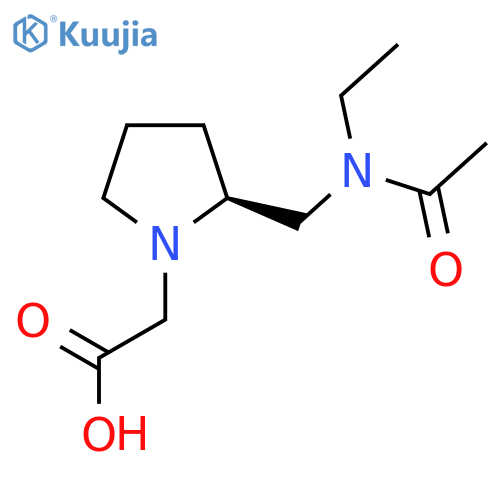{(S)-2-[(Acetyl-ethyl-amino)-methyl]-pyrrolidin-1-yl}-acetic acid structure