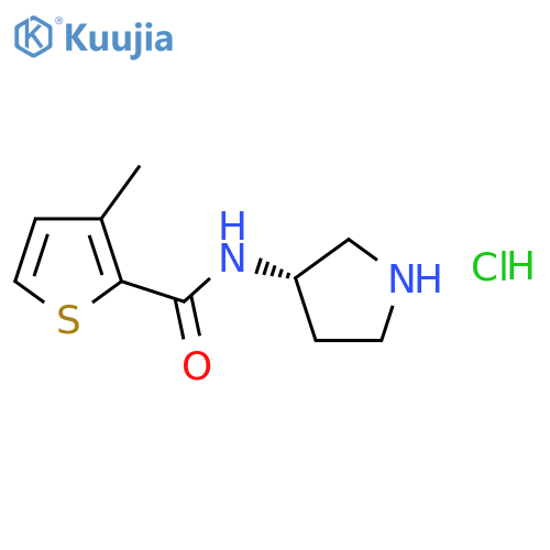 (S)-3-Methyl-N-(pyrrolidin-3-yl)thiophene-2-carboxamide hydrochloride structure