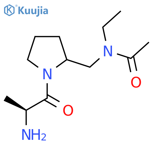 N-[1-((S)-2-Amino-propionyl)-pyrrolidin-2-ylmethyl]-N-ethyl-acetamide structure