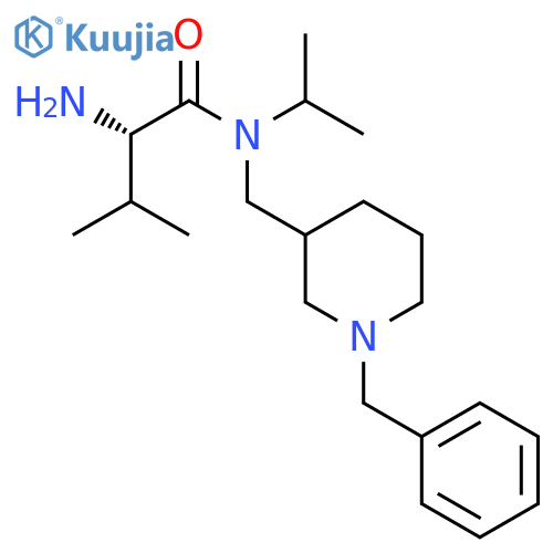 (S)-2-Amino-N-(1-benzyl-piperidin-3-ylmethyl)-N-isopropyl-3-methyl-butyramide structure