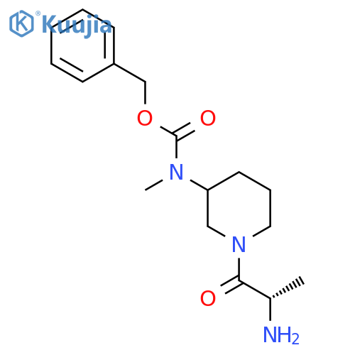 [1-((S)-2-Amino-propionyl)-piperidin-3-yl]-methyl-carbamic acid benzyl ester structure