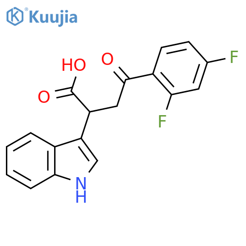 α-2-(2,4-Difluorophenyl)-2-oxoethyl-1H-indole-3-acetic Acid structure