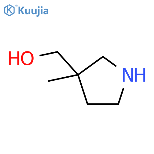 (3-methylpyrrolidin-3-yl)methanol structure