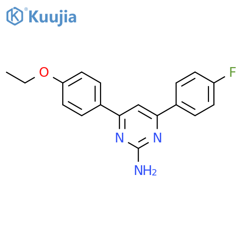 4-(4-ethoxyphenyl)-6-(4-fluorophenyl)pyrimidin-2-amine structure