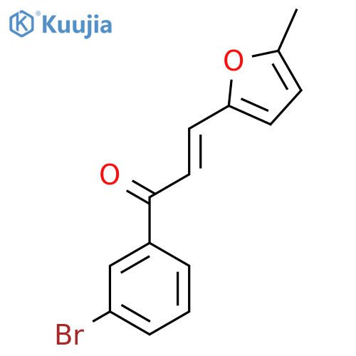 (2E)-1-(3-Bromophenyl)-3-(5-methylfuran-2-yl)prop-2-en-1-one structure
