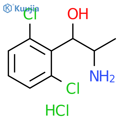 2-amino-1-(2,6-dichlorophenyl)propan-1-ol hydrochloride structure