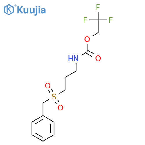 2,2,2-Trifluoroethyl N-(3-phenylmethanesulfonylpropyl)carbamate structure