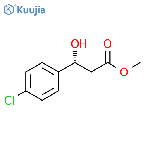 methyl (3R)-3-(4-chlorophenyl)-3-hydroxypropanoate structure