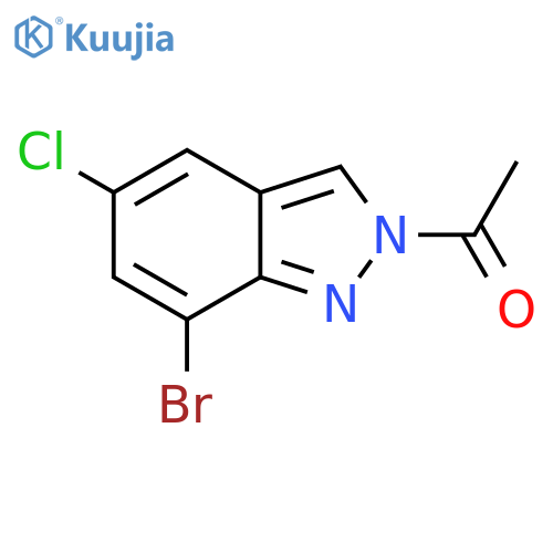2-Acetyl-7-bromo-5-chloro-2H-indazole structure
