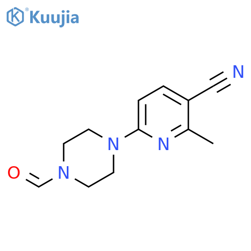 6-(4-Formyl-piperazin-1-yl)-2-methyl-nicotinonitrile structure