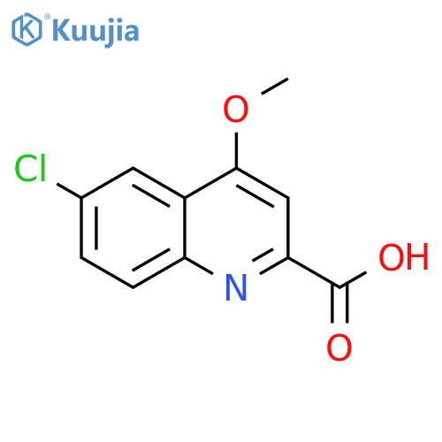 6-Chloro-4-methoxyquinoline-2-carboxylic acid structure