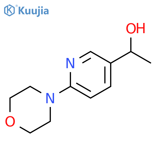 1-(6-Morpholin-4-yl-pyridin-3-yl)-ethanol structure