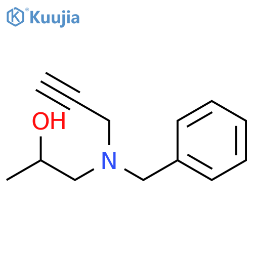 2-Propanol, 1-[(phenylmethyl)-2-propyn-1-ylamino]- structure