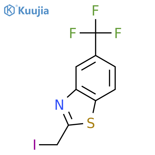 2-(Iodomethyl)-5-(trifluoromethyl)benzo[d]thiazole structure