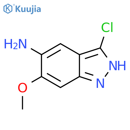 3-Chloro-6-methoxy-1H-indazol-5-amine structure
