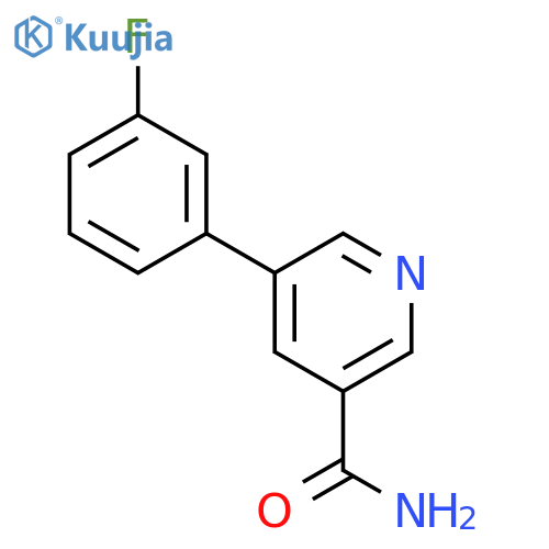5-(3-Fluorophenyl)nicotinamide structure