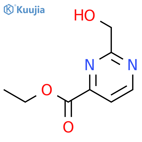Ethyl 2-(hydroxymethyl)pyrimidine-4-carboxylate structure