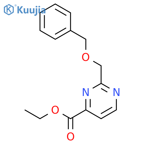 Ethyl 2-((benzyloxy)methyl)pyrimidine-4-carboxylate structure