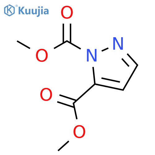 1H-Pyrazole-1,5-dicarboxylic acid, dimethyl ester (9CI) structure