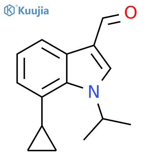 7-Cyclopropyl-1-isopropyl-1H-indole-3-carbaldehyde structure