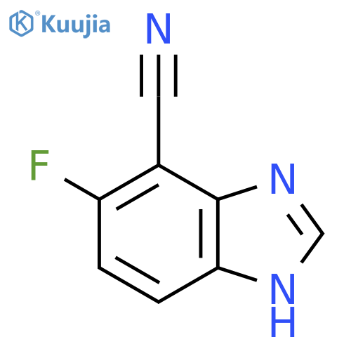 4-Cyano-5-fluoro-1H-benzimidazole structure