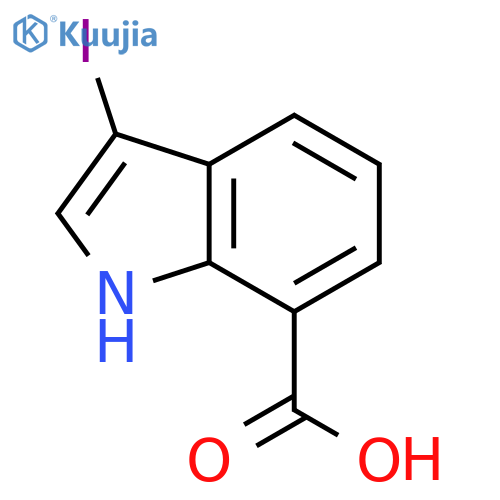 3-Iodo-1H-indole-7-carboxylic acid structure