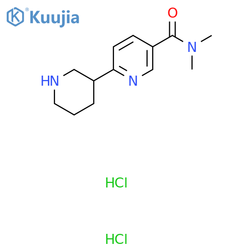 1',2',3',4',5',6'-Hexahydro-2,3'bipyridinyl-5-carboxylic Acid Dimethylamide Dihydrochloride structure